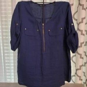 Ellen Tracy Linen Top 1X